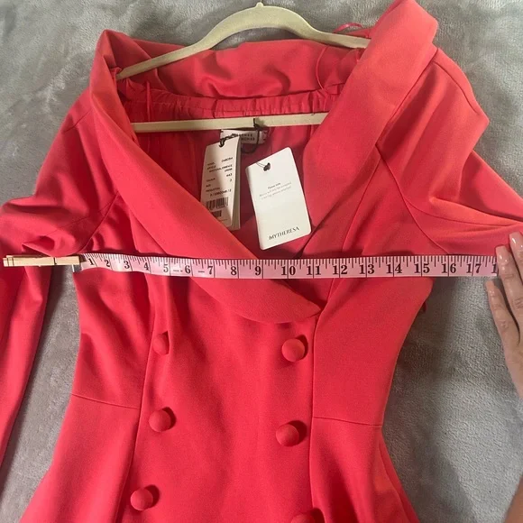 Dorothee Schumacher emotional essence off the shoulder pink blazer dress - Picture 16 of 16